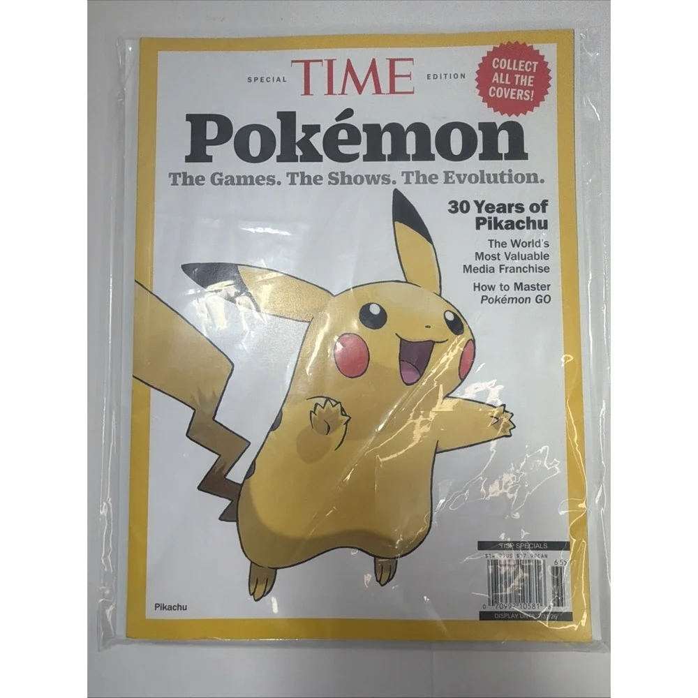 2026 Time Magazine POKEMON SPECIAL EDITION Pikachu Pokémon EVOLUTION 30 Years